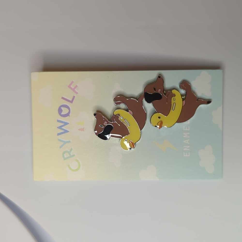 Dachshund enamel pins by Crywolf